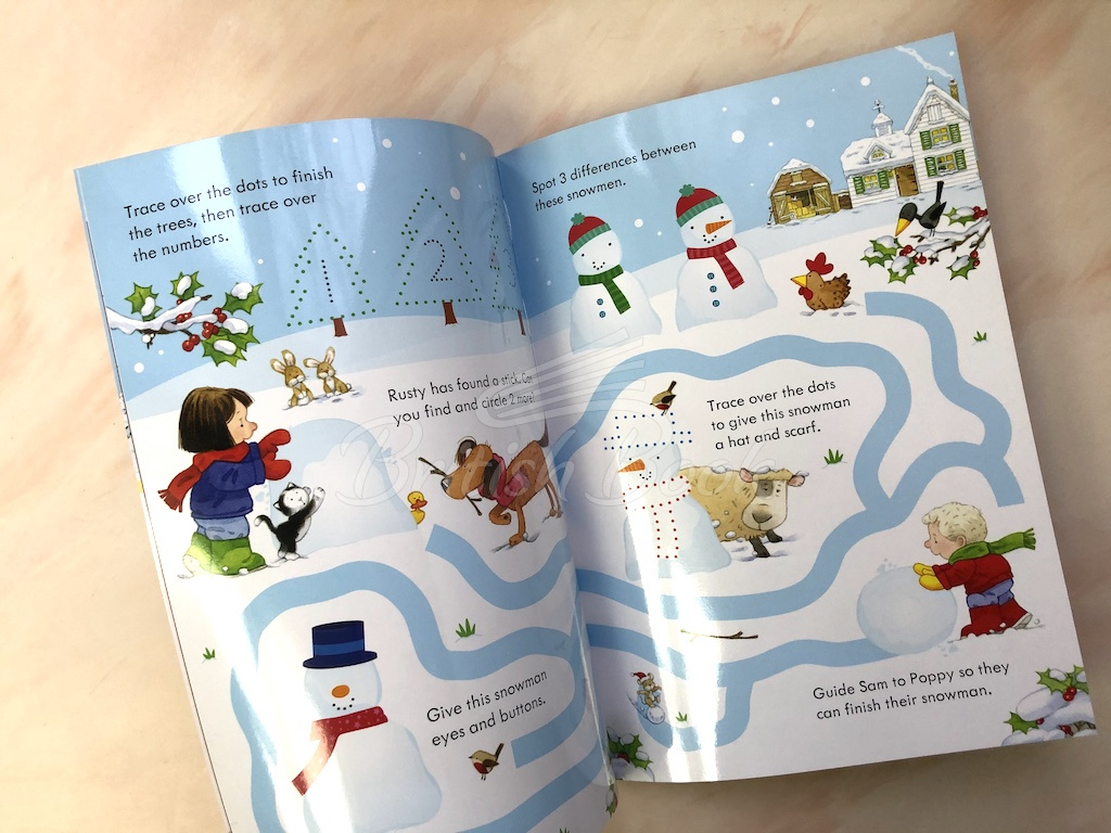 Книга Poppy and Sam's Wipe-Clean Christmas Activities зображення 5