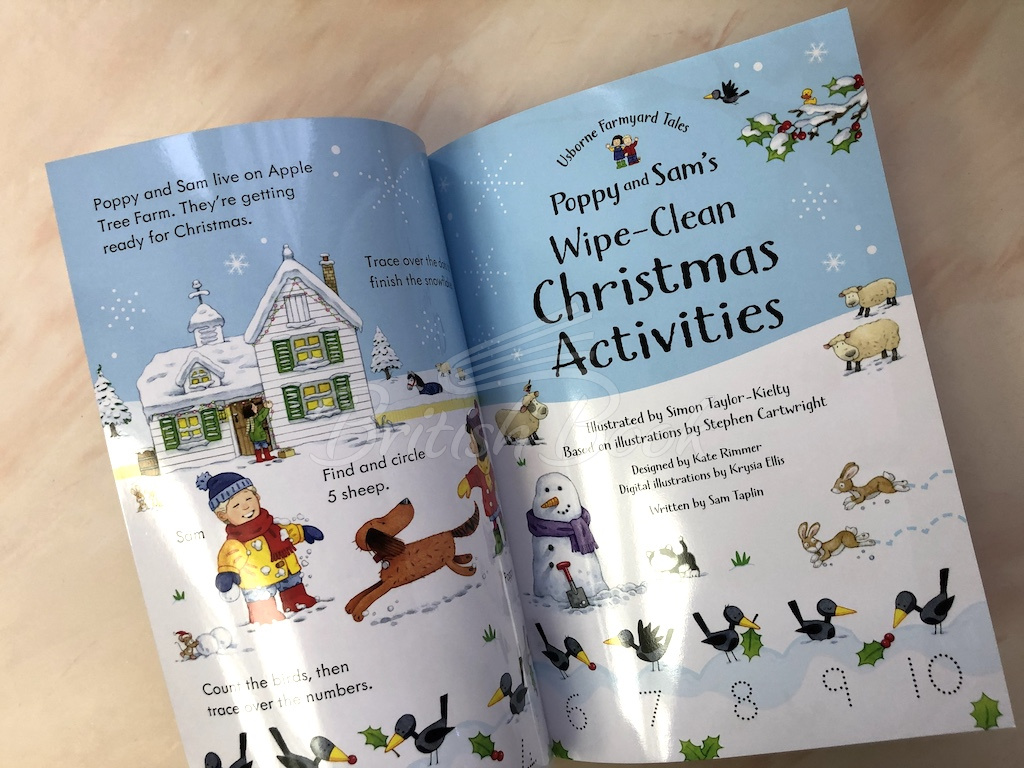 Книга Poppy and Sam's Wipe-Clean Christmas Activities зображення 2
